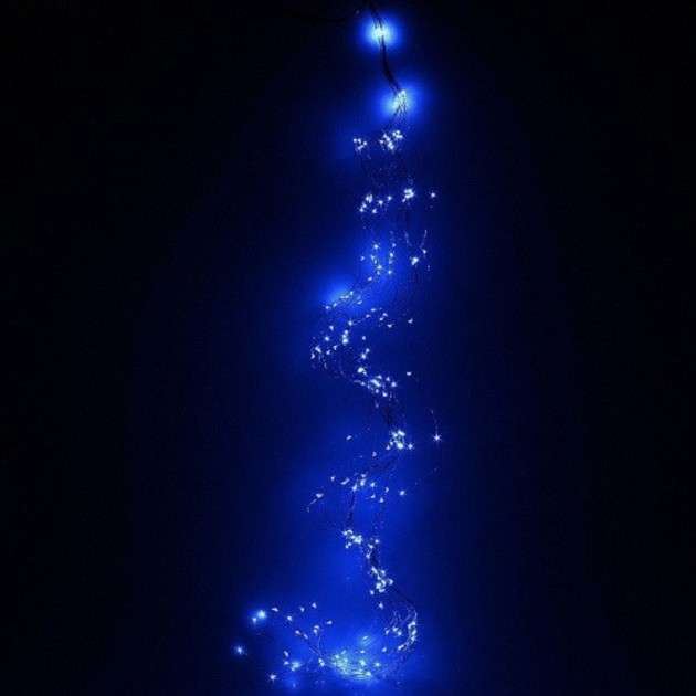 

Светодиодная гирлянда Конский хвост 200 led 10 нитей по 2м (медный провод) Синий