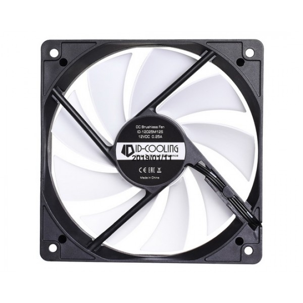 

Вентилятор ID-Cooling FL-12025, 120 x 120 x 25мм, 3-pin, черный с белым