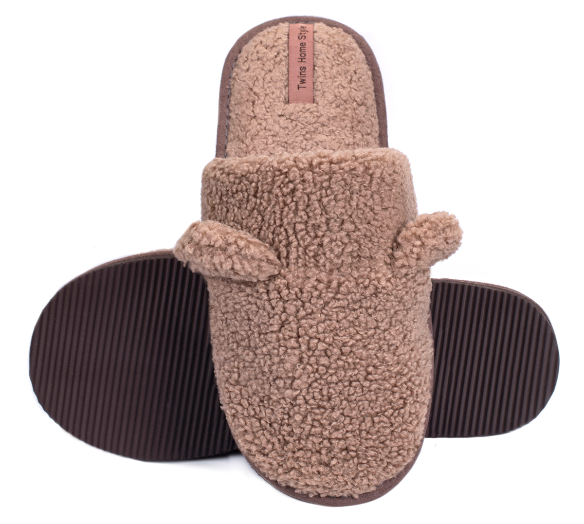

Комнатные тапочки Twins Твинс женские HS Teddi меховые, коричневые, р. 40 (6097)