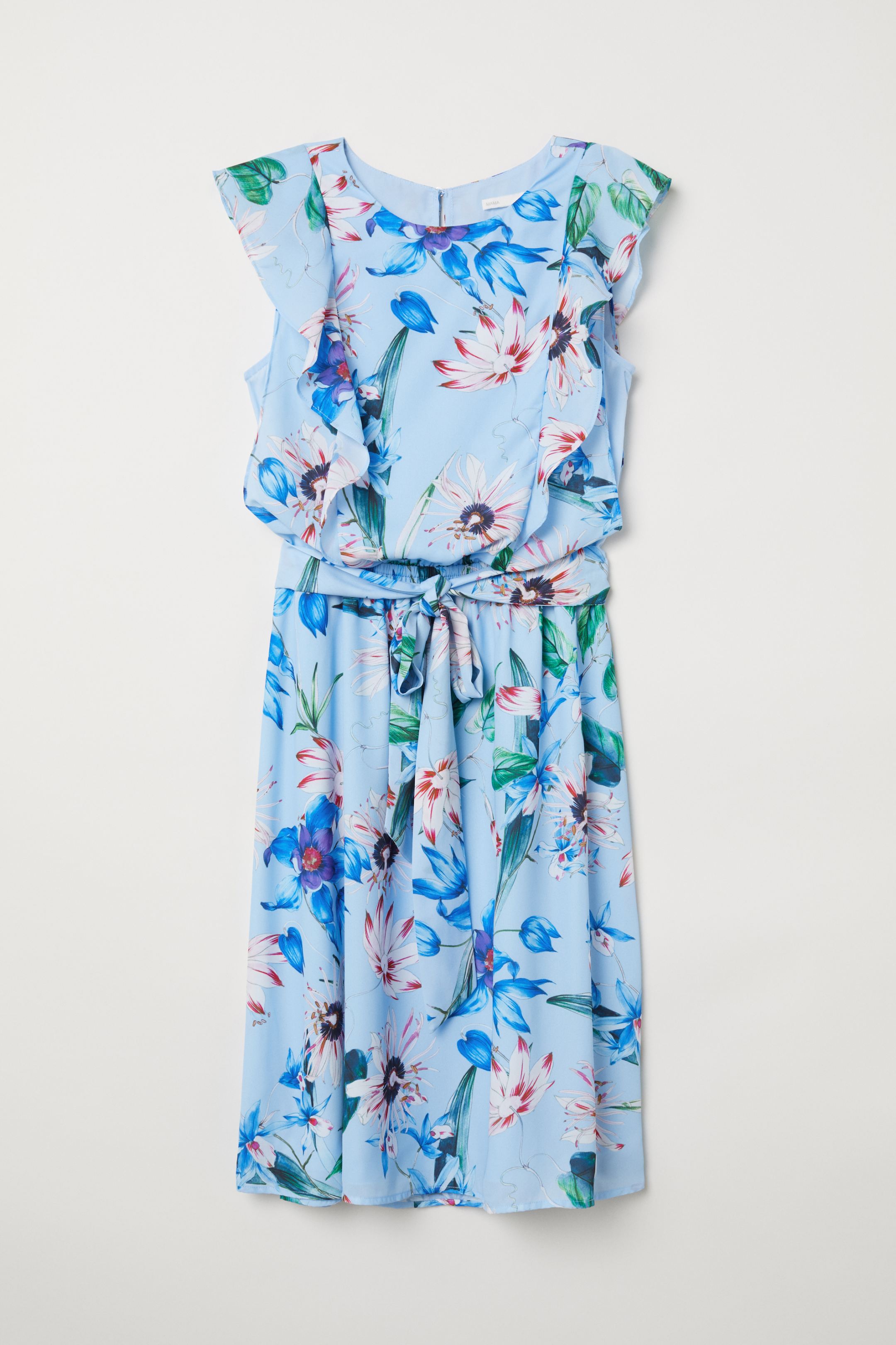

Платье для кормящих H&M XL голубой цветочный 5979017RP5_голубой цветочный