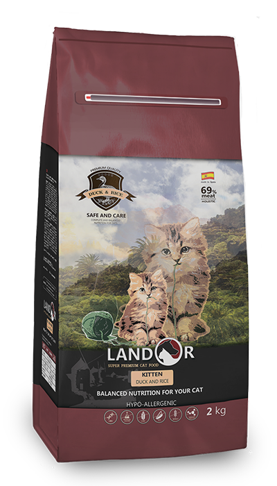 

Сухий корм Landor (Ландор) для кошенят з качкою та рисом 2кг