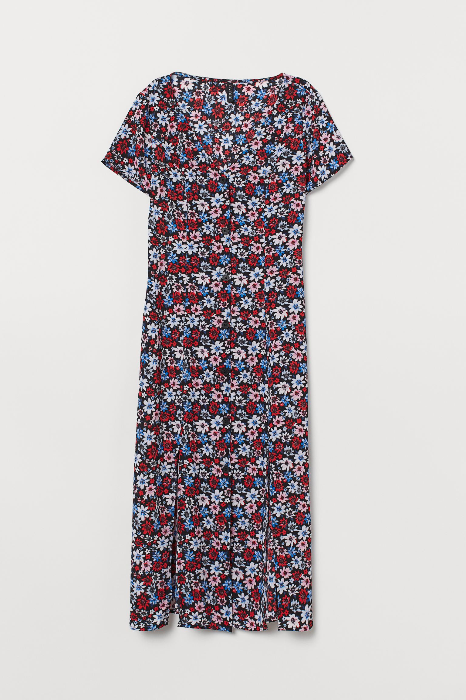 

Платье H&M 38 черный цветы 8827011dm_черный цветы