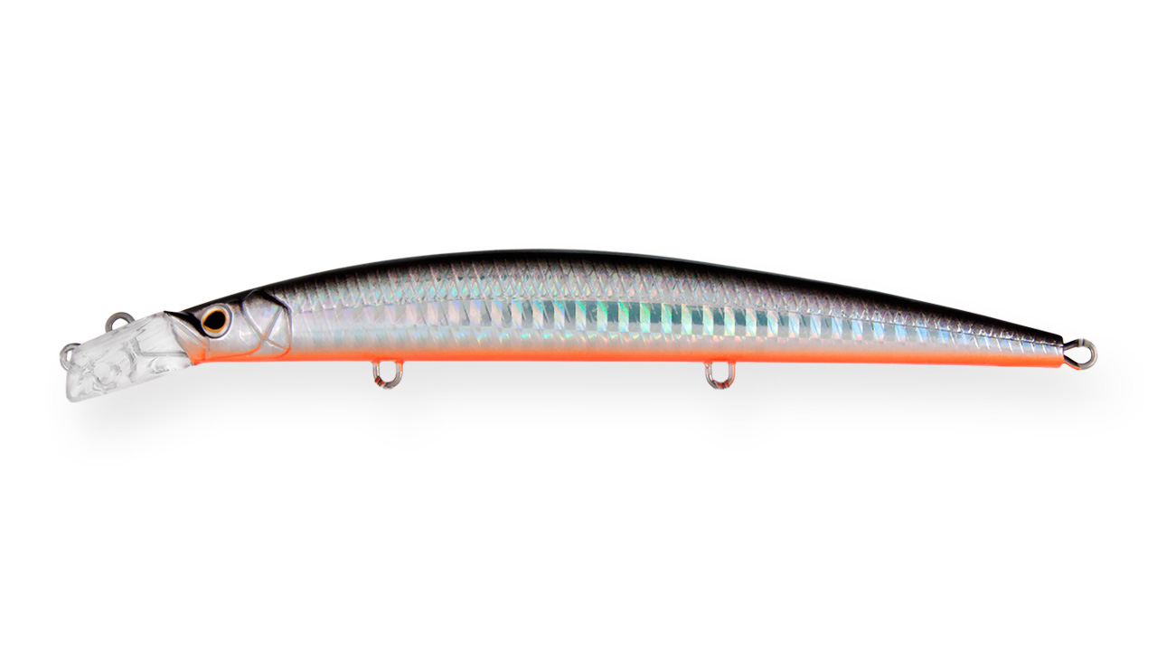 

Воблер Минноу Strike Pro Top Water Minnow 130, 130 мм, 15 гр, Загл. 0,1м.-0,7м., Плавающий, цвет: A70-713 Black Silver OB, (JL-158F#A70-713) (89540)