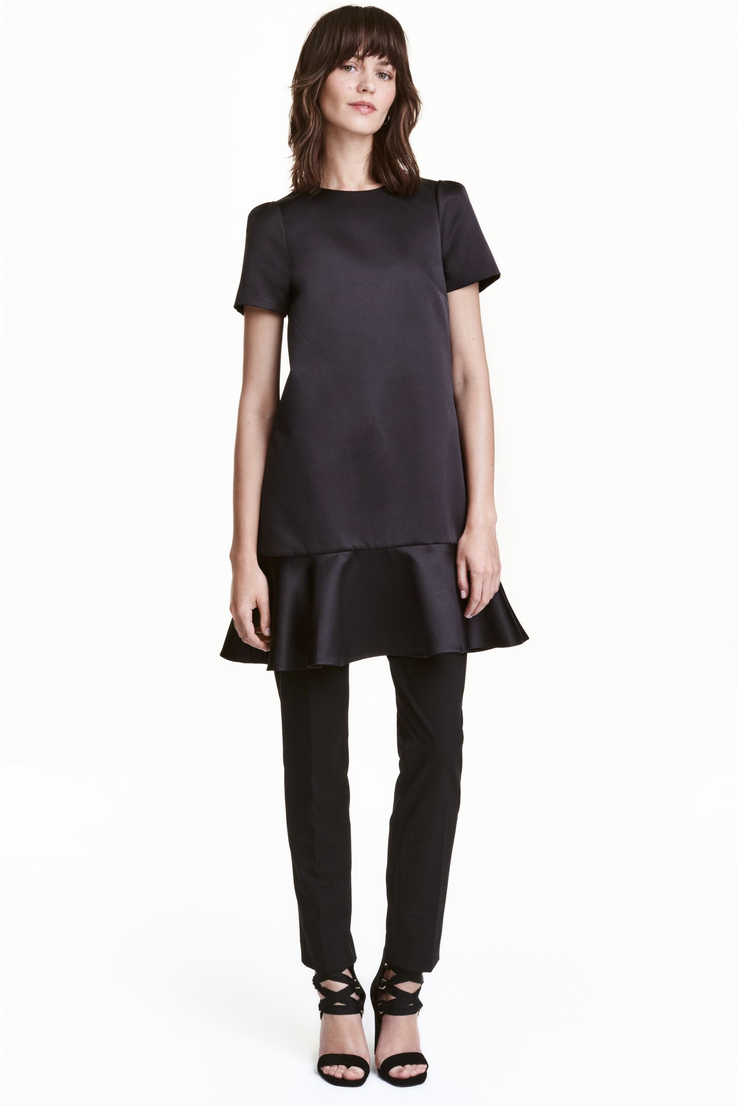 

Платье атласное H&M 36 Черный 4400294RP21_черный