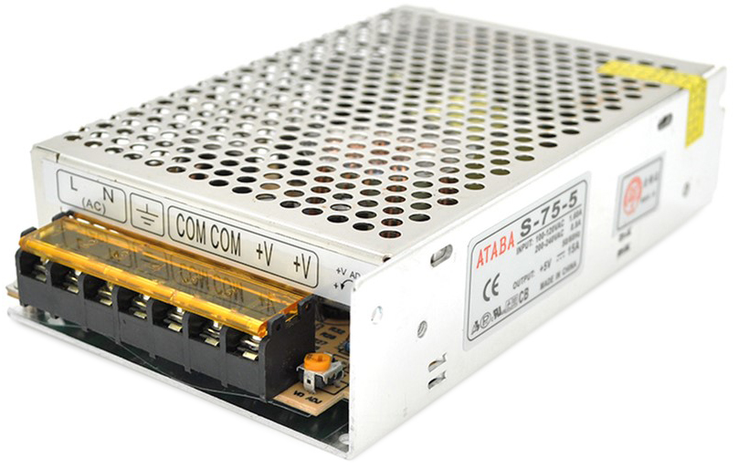 

Импульсный блок питания Voltronic 5В 15А 75Вт перфорированный (S-75-5)