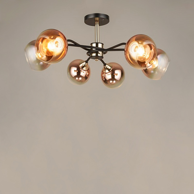 

Люстра стельова Light House SRS-16302/4 чорний + золото