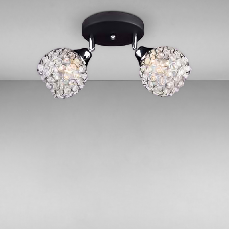 

Люстра стельова Light House MX-16377/2 чорний + хром
