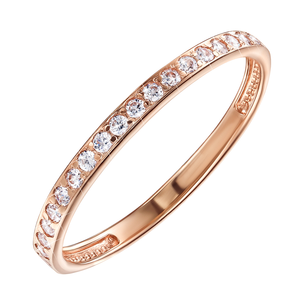 

Кольцо из красного золота с фианитом S Zirconia 000138367 16.5 размера
