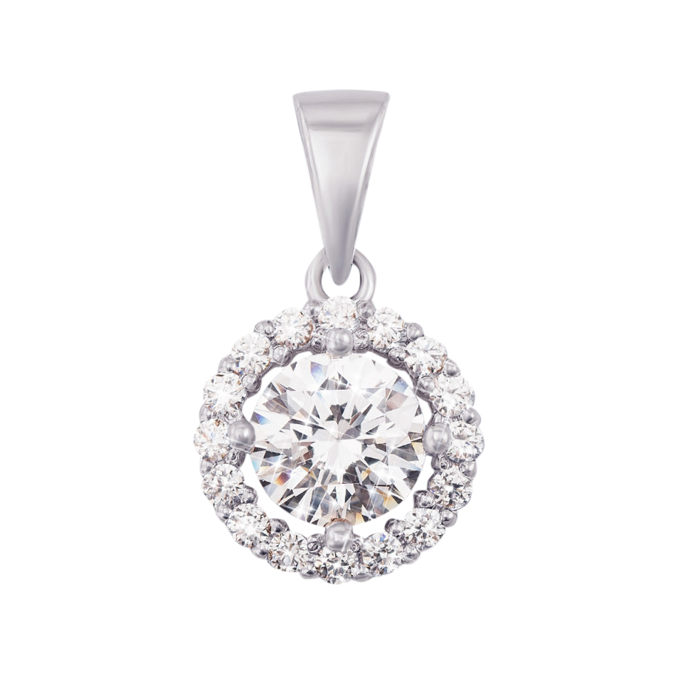 

Кулон из белого золота с фианитами S Zirconia 000132811