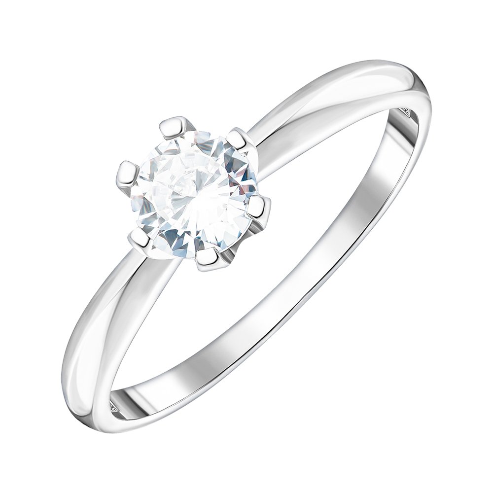 

Серебряное кольцо с фианитом 000149290 17 размера