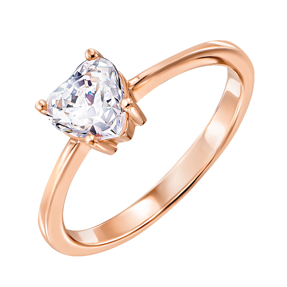 

Золотое кольцо Граненое сердце с фианитом S Zirconia 000129149 17 размера
