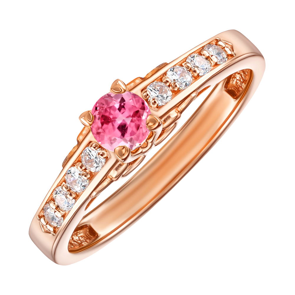 

Кольцо в красном золоте Анжелина с фианитами S Zirconia 000129043 17 размера