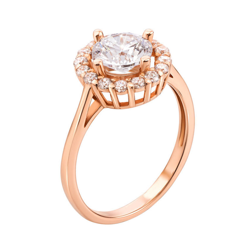 

Золотое кольцо Памела с фианитами S Zirconia 000129124 17 размера