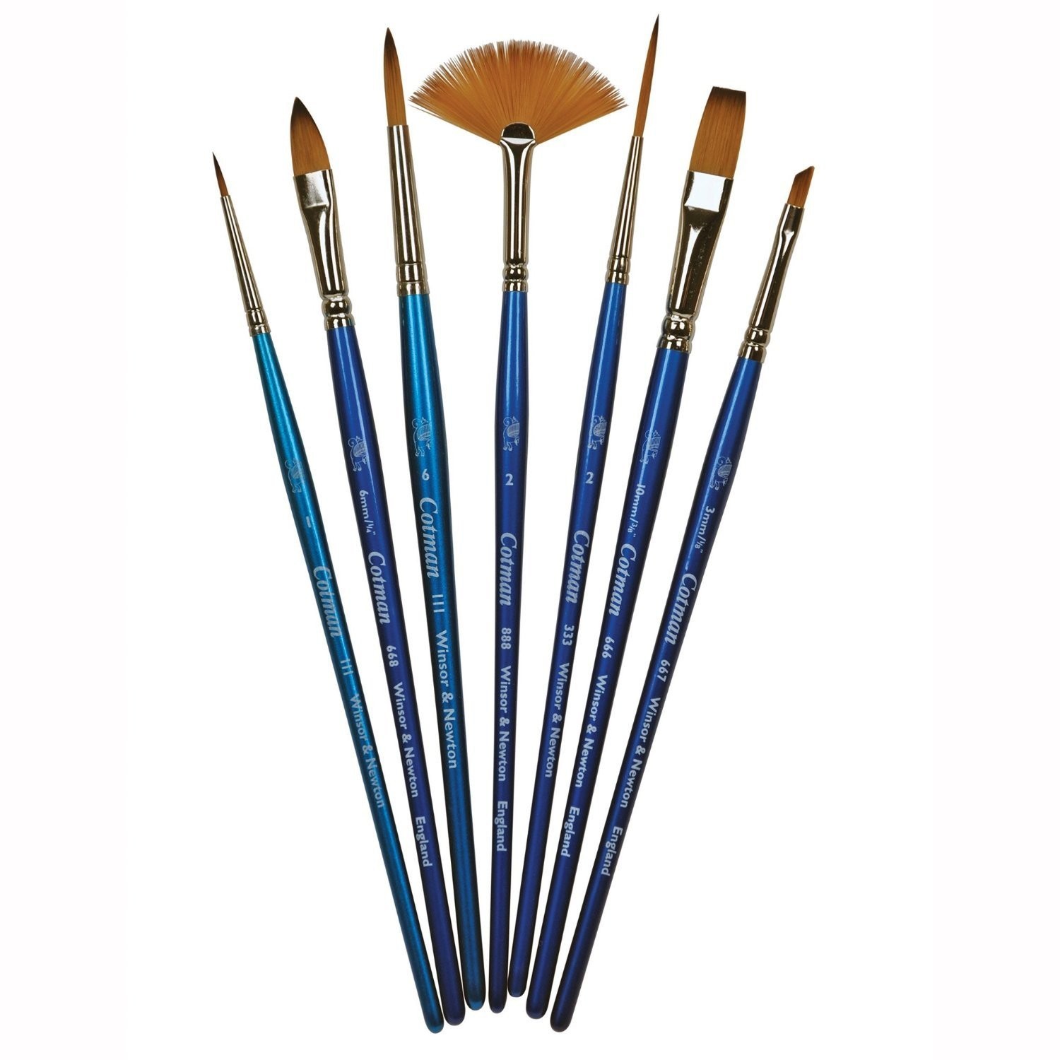 

Набор синтетических кистей Winsor&Newton Cotman Brushes Set 7