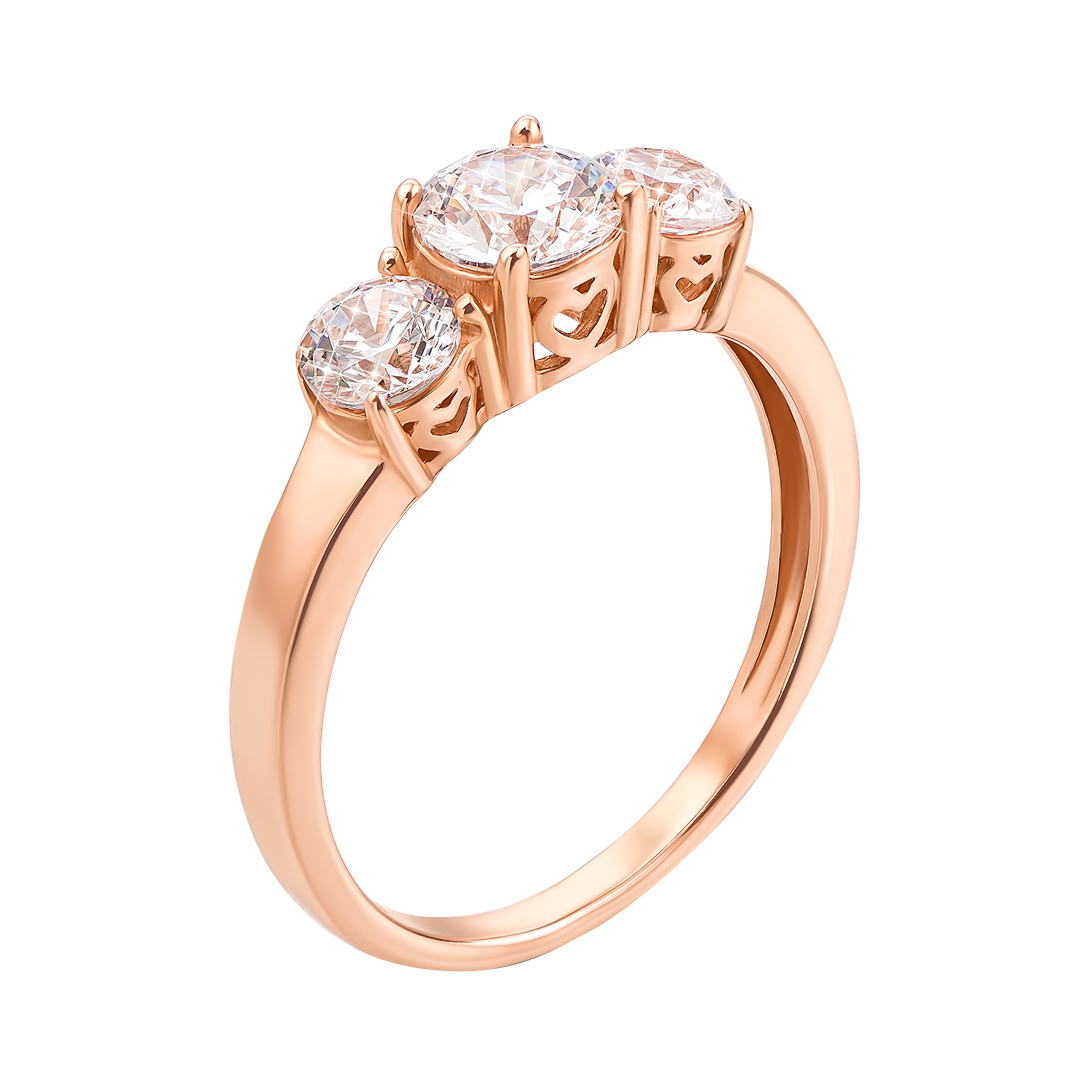 

Кольцо в красном золоте Рианна с фианитами S Zirconia 000128111 18 размера