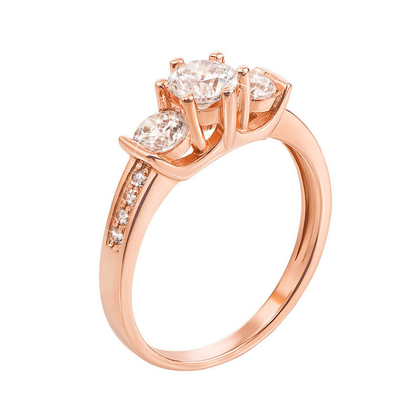 

Золотое кольцо Ирена с фианитами S Zirconia 000129127 18.5 размера