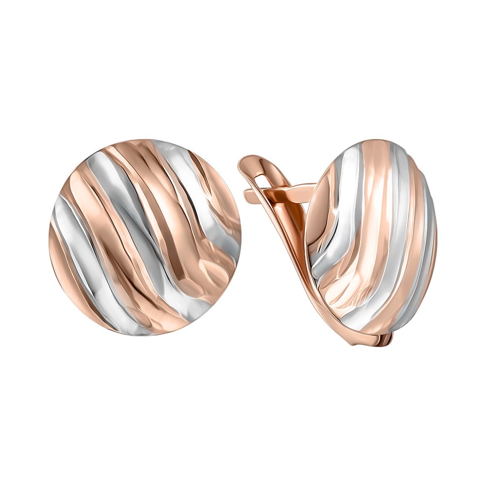 

Серьги из комбинированного золота 000151106