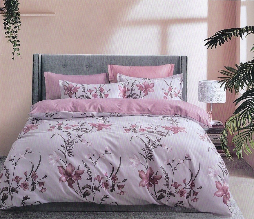 

Комплект постільної білизни Шем Royal satin 150Х215 основний бузковий 08