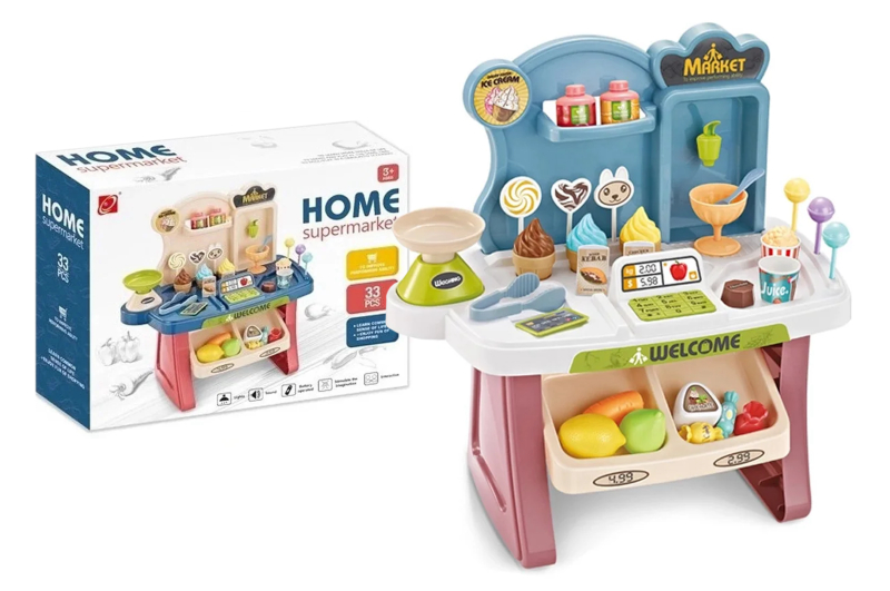 

Игровой набор Супермаркет озвученный со светом в коробке Bambi 668-73