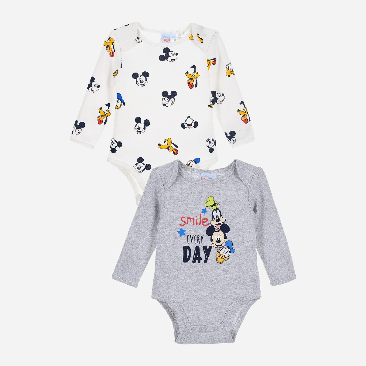 

Боди Disney Mickey HU0307 67 см 2 шт Серый/Белый