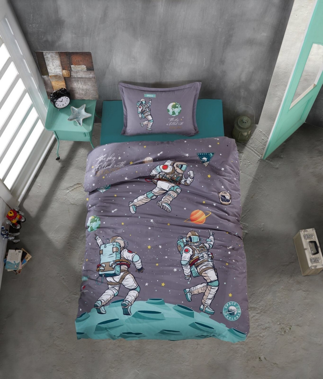 

Постільна білизна Clasy Ranforce 160х220 Space