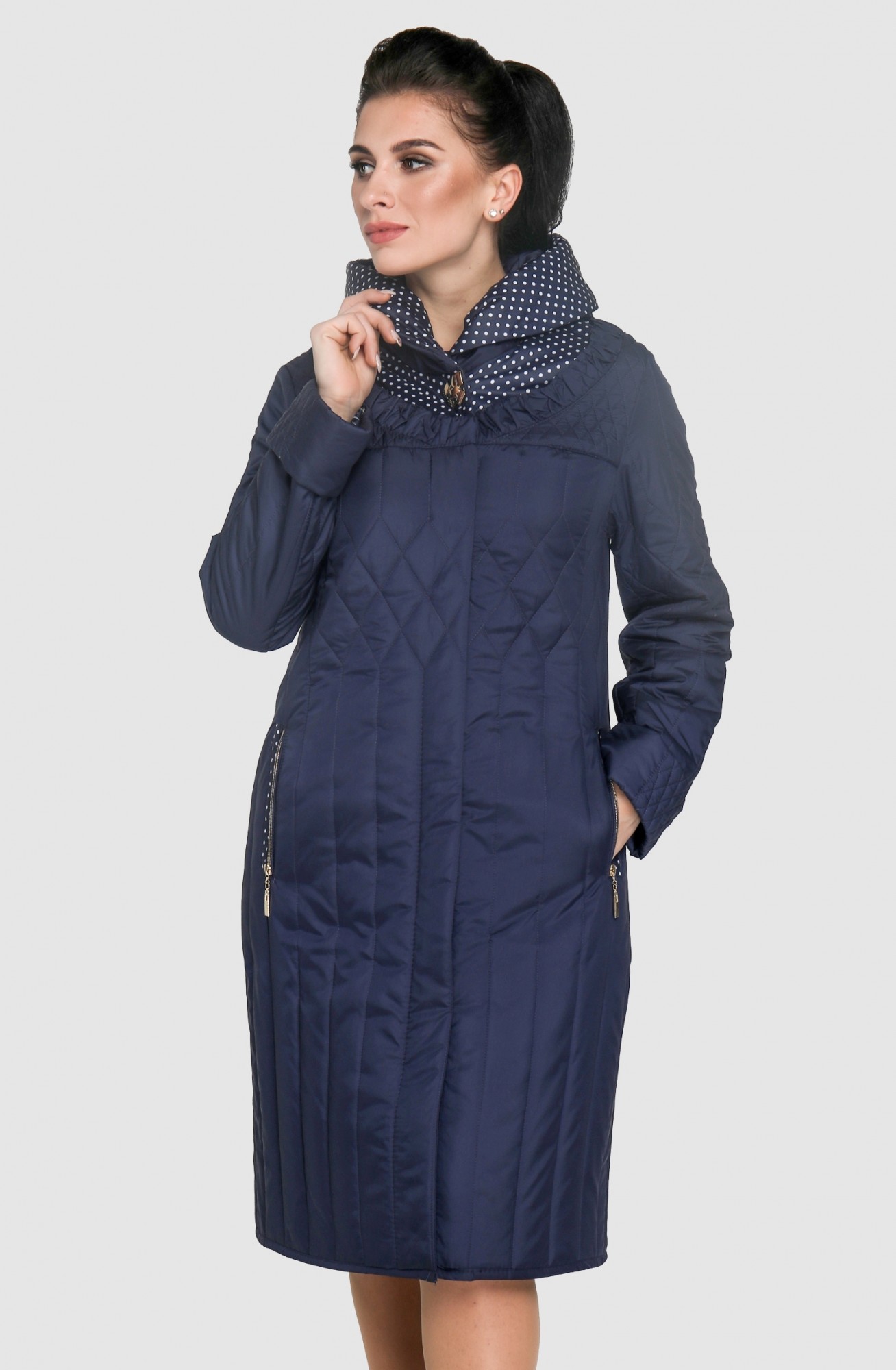 

Плащ Exclusive moda М-123  Синий, Плащ Exclusive moda М-123 56 Синий