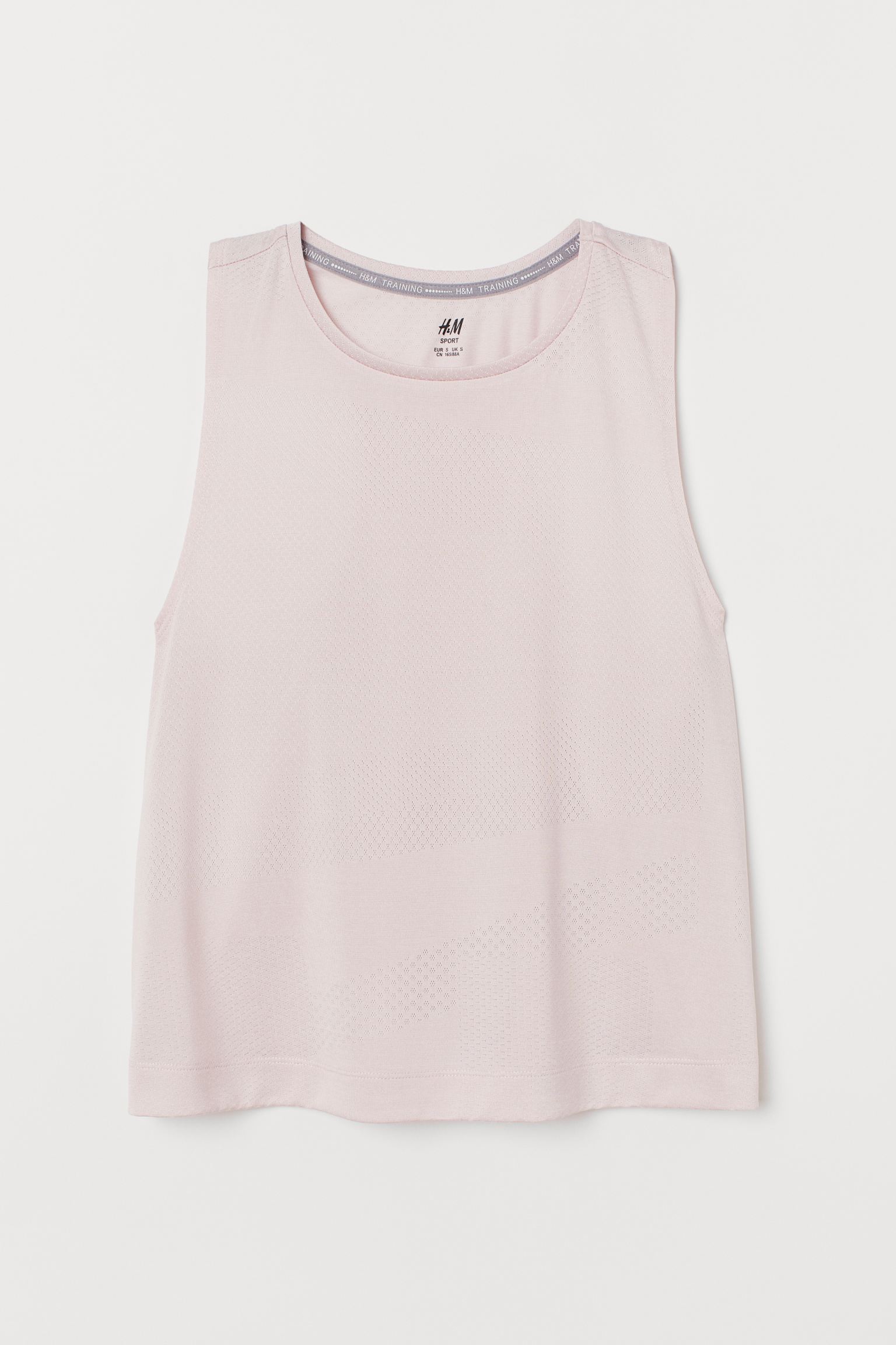 

Топ спортивный H&M SPORT M Светло-розовый 8073790RP21_светло-розовый