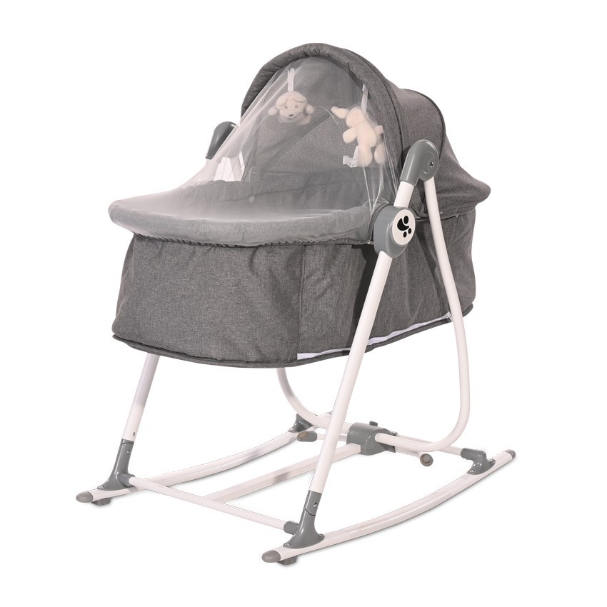 

Кроватка-качалка-шезлонг 3в1 Lorelli Alicante Grey
