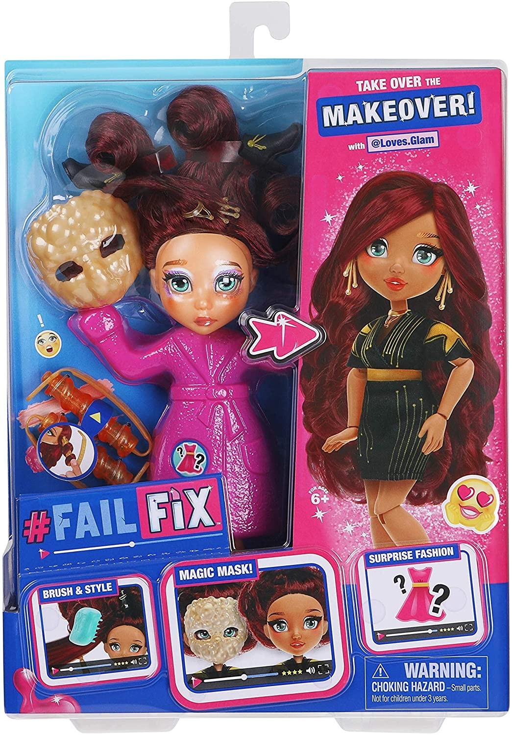 

Игровой набор с куклой Failfix Исправь Макияж - Гламурная Крошка Loves.Glam