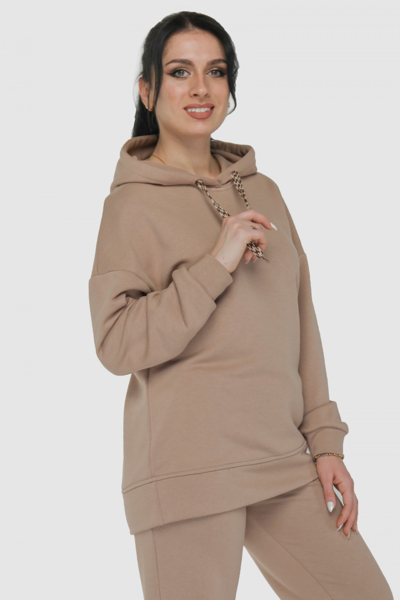 

Худи длинное For women М-311  Кофейный, Худи длинное For women М-311 60 Кофейный