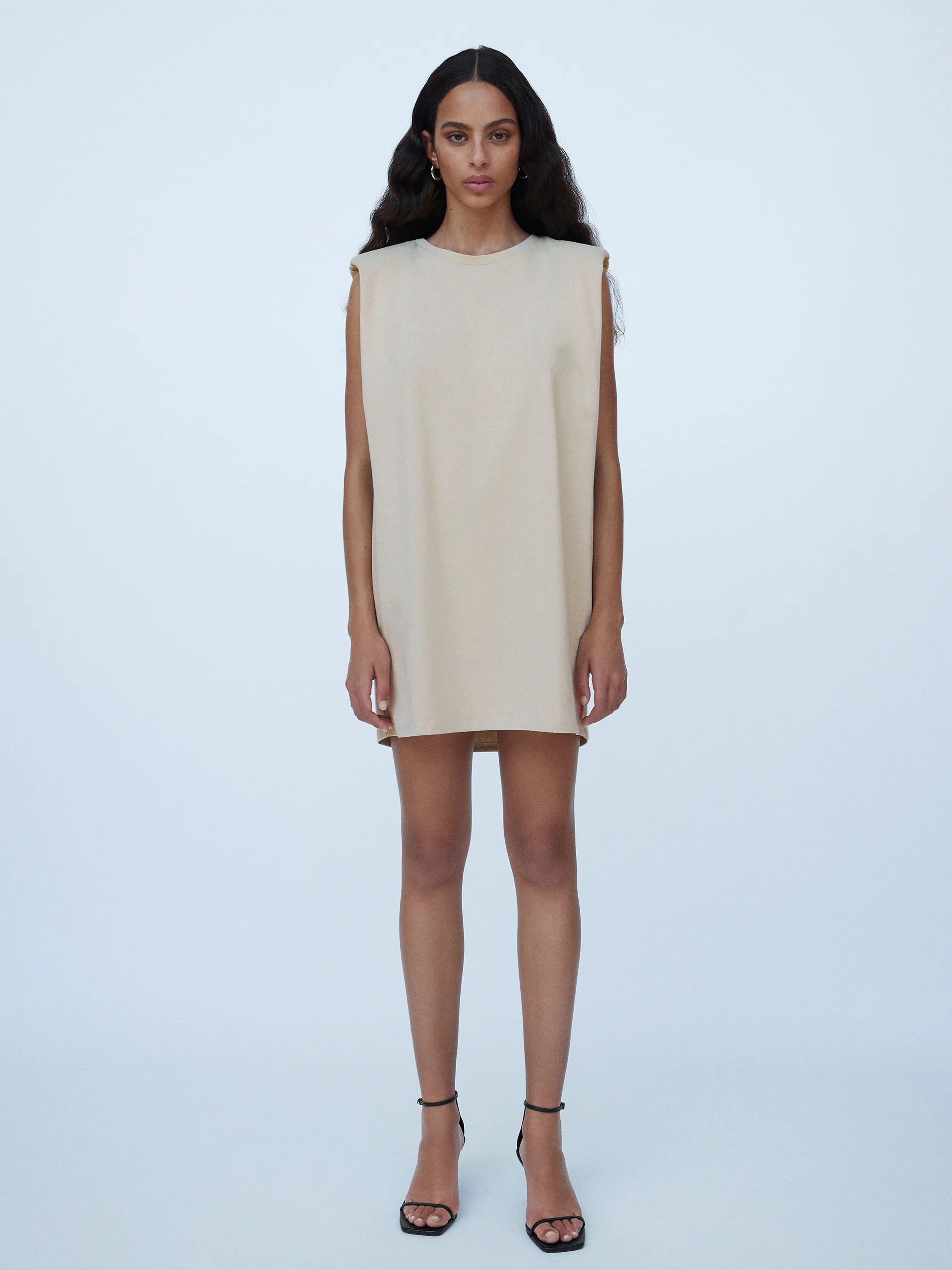 

Платье Zara 4174/334/710  Бежевое, Платье Zara 4174/334/710 S Бежевое