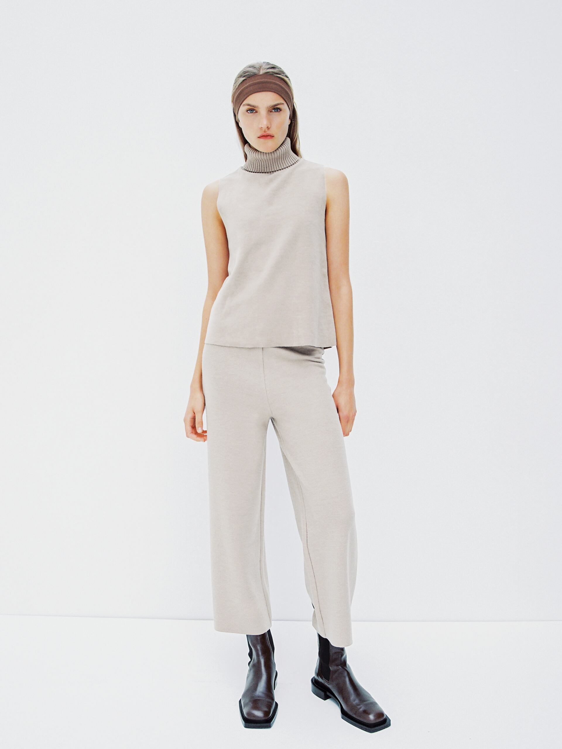 

Брюки Zara 5039/464/720 L Светло-бежевые