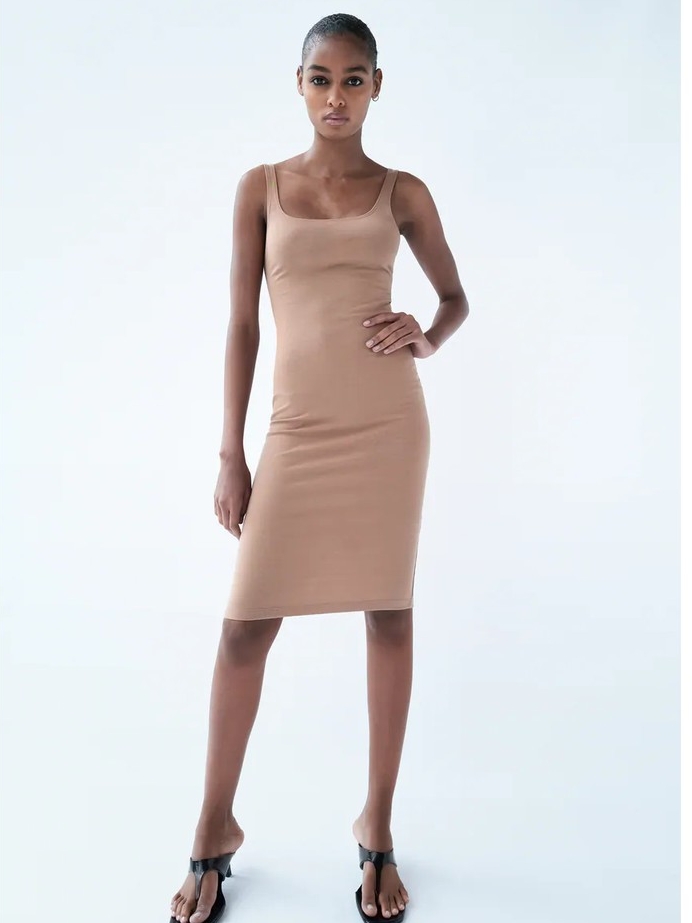 

Платье Zara 5644/435/711 XL Бежевое