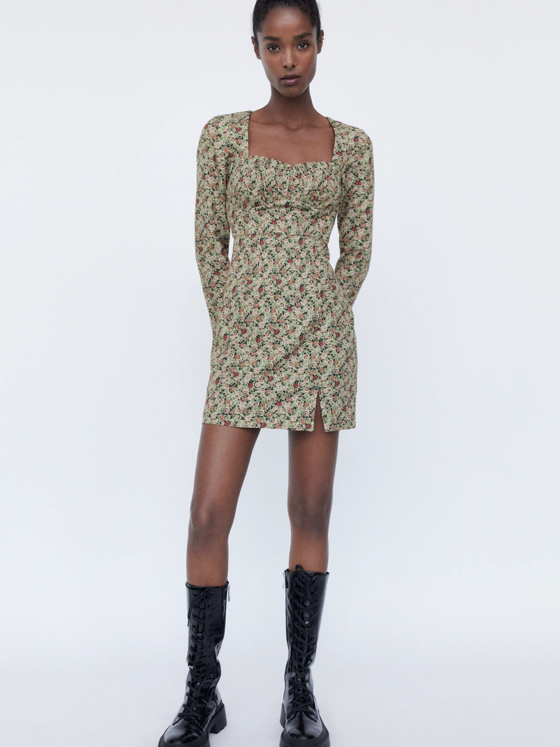 

Платье Zara 8502/757/050 S Бежевое