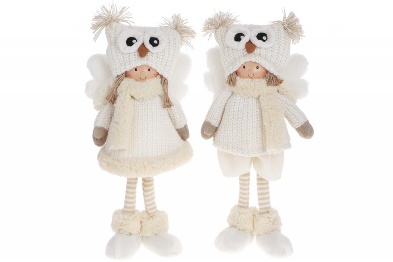 

Новогодняя игрушка Дети в совиных шапках, 38см, 2шт уп Bon 822-331 (NAT07708)