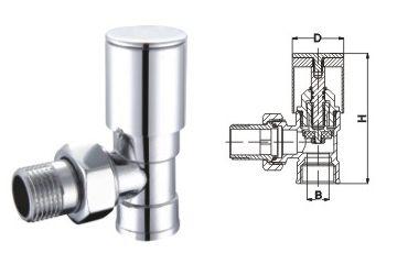 

Кран вентильный угловой с американкой 3/4" CHROM 1845 вент. Solomon (000002162)