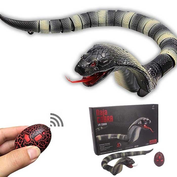 

Игрушка Змея на р/у с пультом Naja Cobra Кобра Темно серая (8808А)