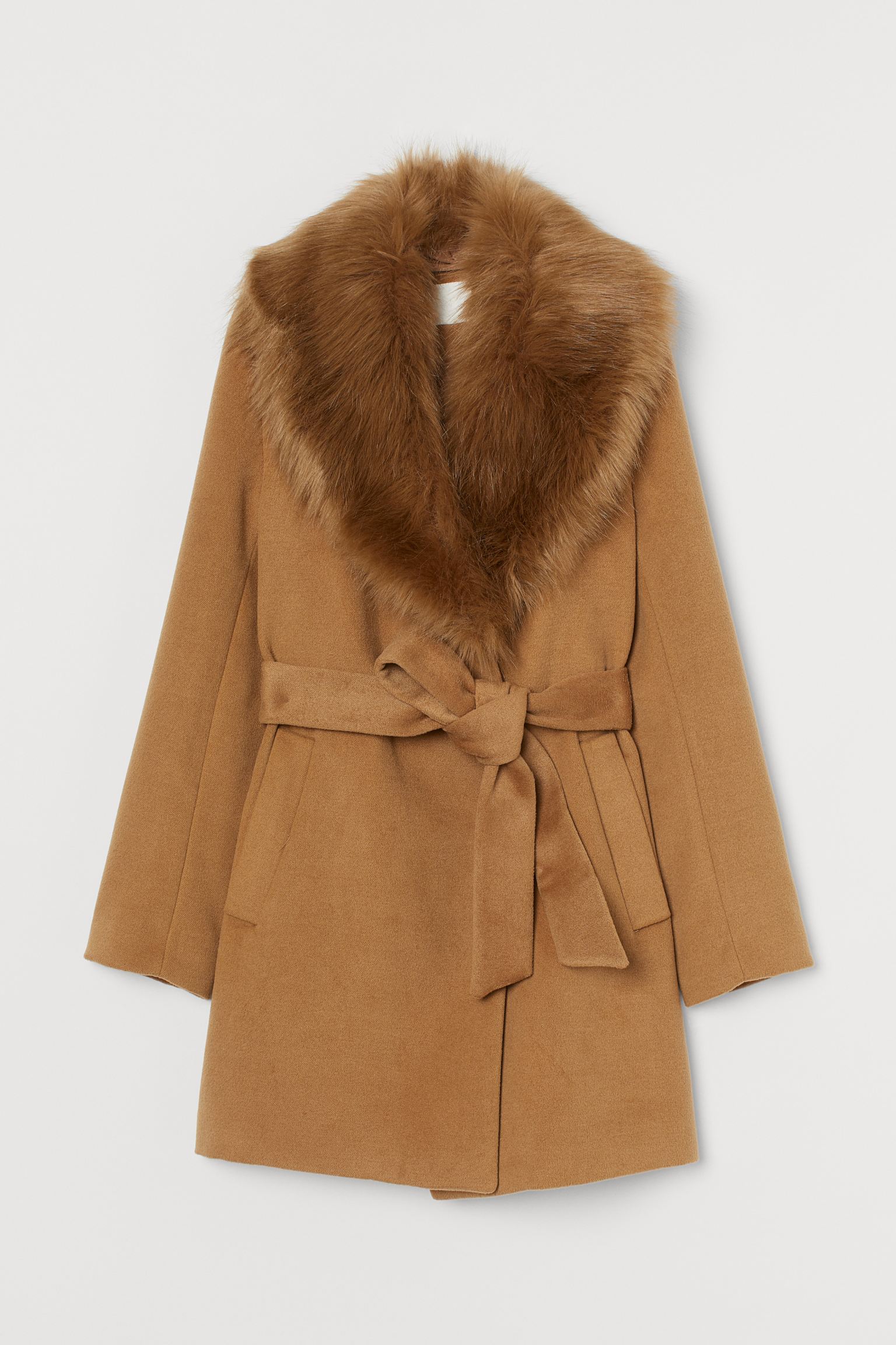 

Пальто H&M 48 Светло-коричневый 8813492wtr_Светло-коричневый