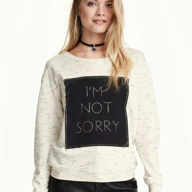 

Свитшот H&M S светло-бежевый с принтом 3256432RP6_светло-бежевый с принтом