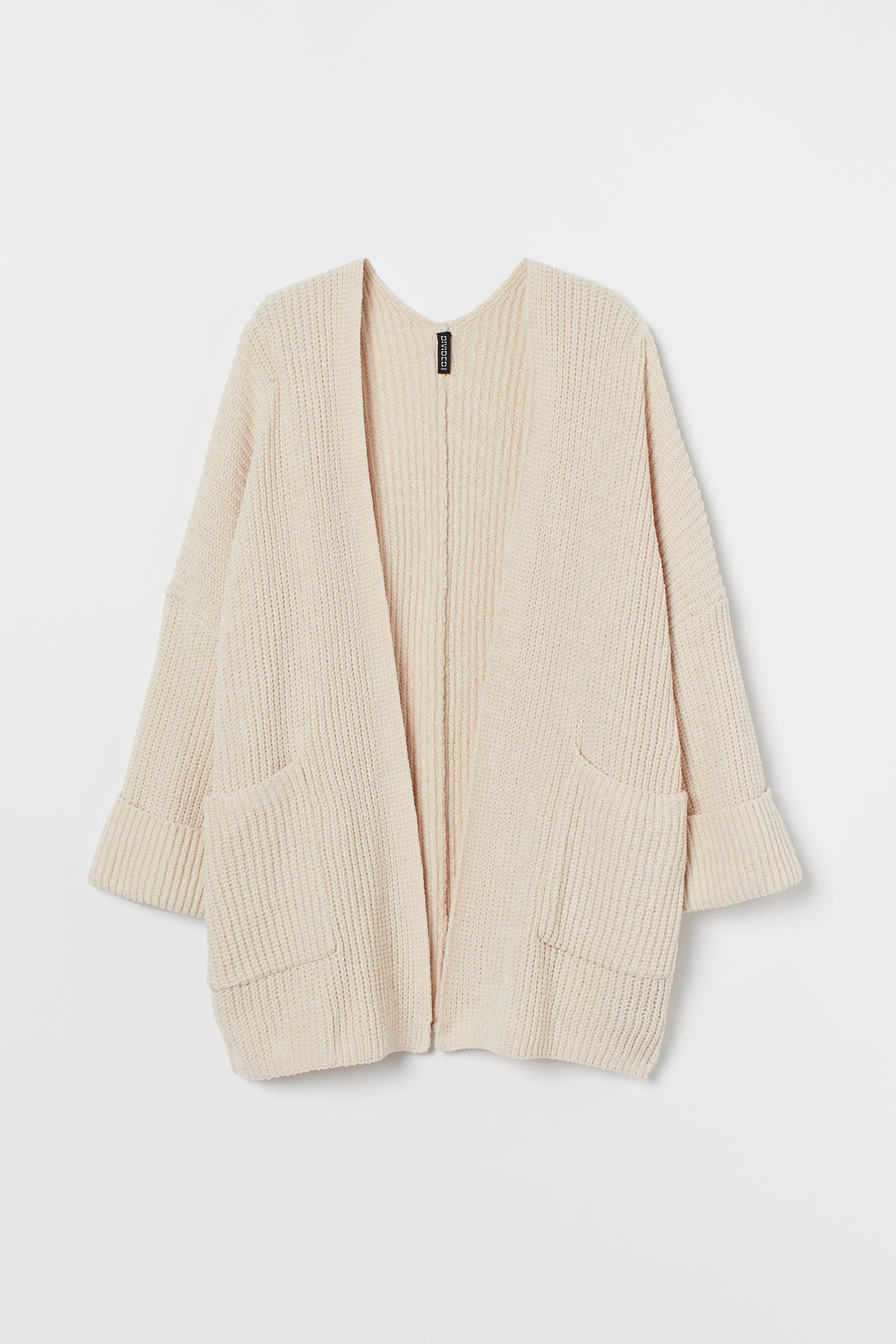 

Кардиган оверсайз H&M XS Светло-бежевый 8836212wtr_Светло-бежевый