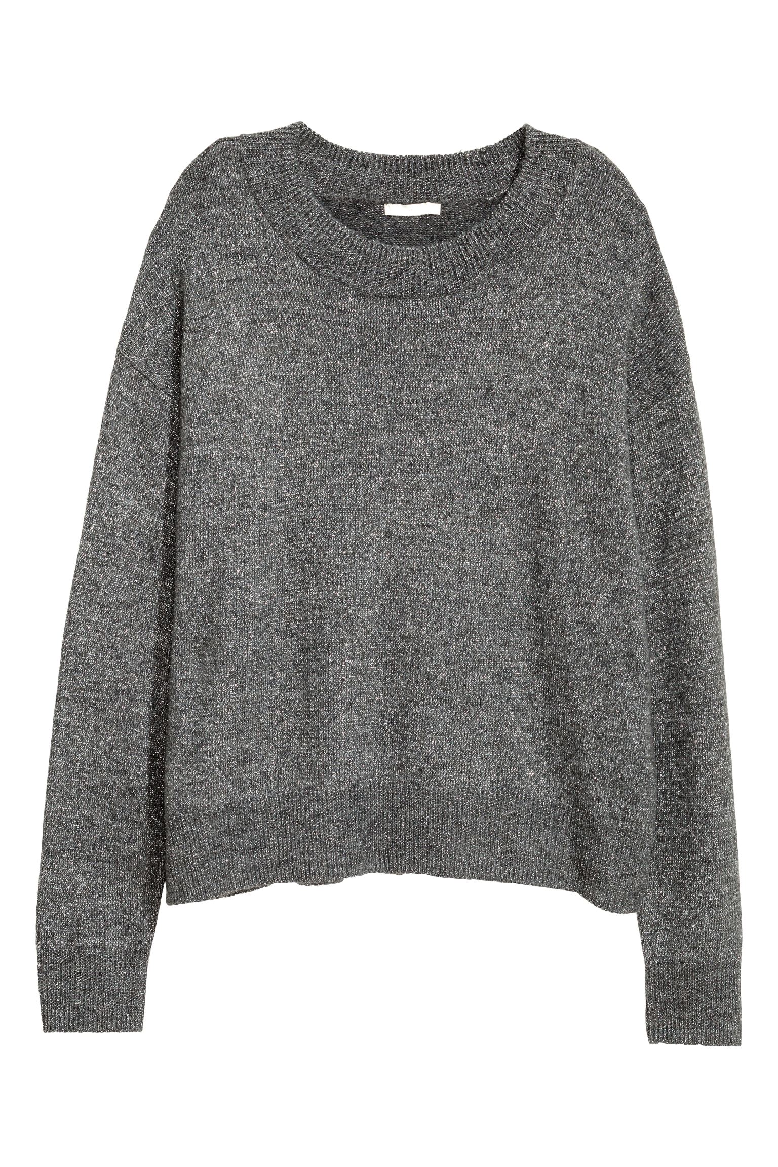

Свитер H&M XS темно-серый блестка 5197496RP21_темно-серый блестка