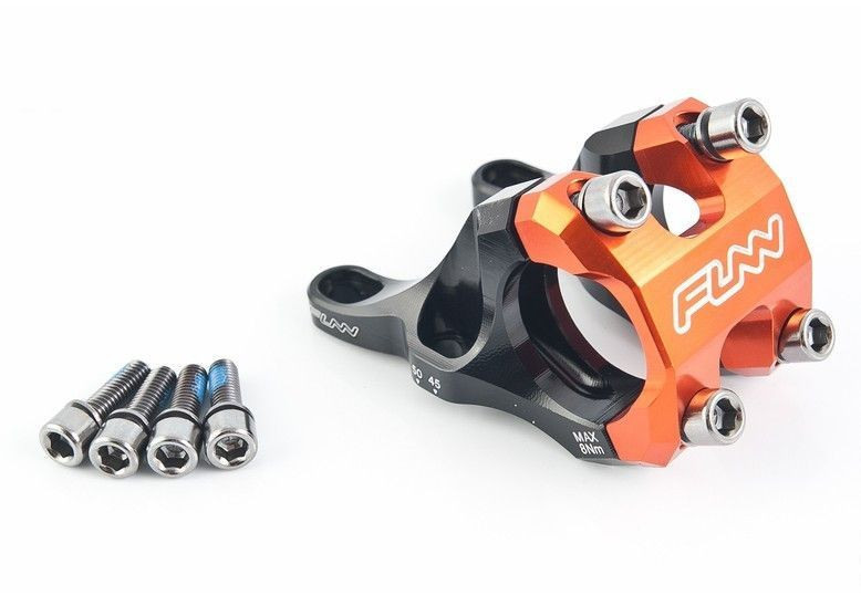 

Вынос руля Funn RSX Light Rock Shox Boxxer design Black/Orange 45/50mm 35°