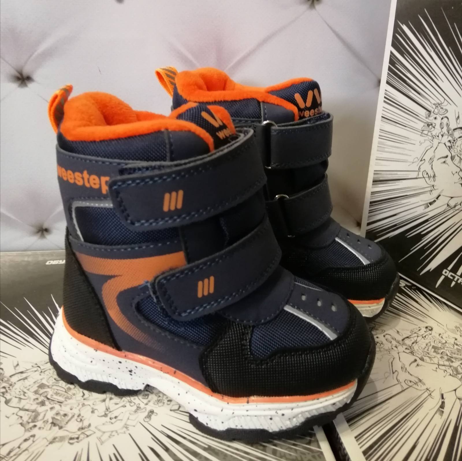 

Зимние ботинки для мальчика WeeStep 919757231BL синие р.24-15,3 см