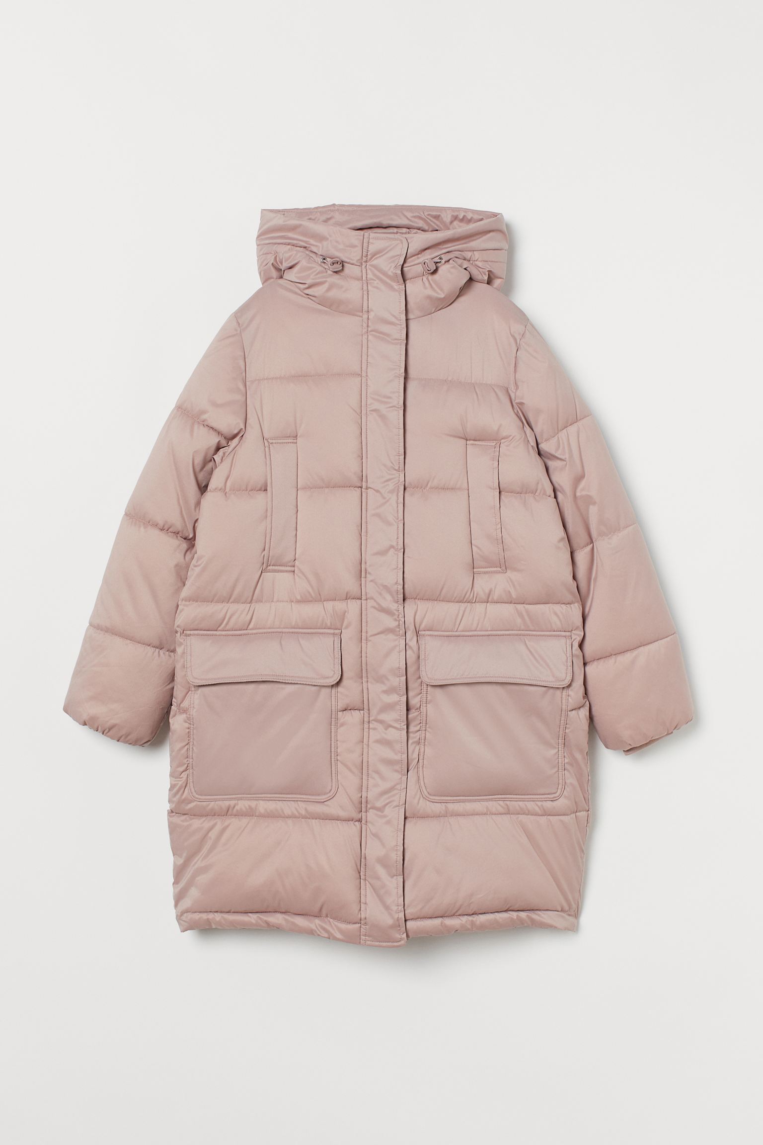 

Пальто стеганое H&M S Пудровый 8973582wtr_Пудровый