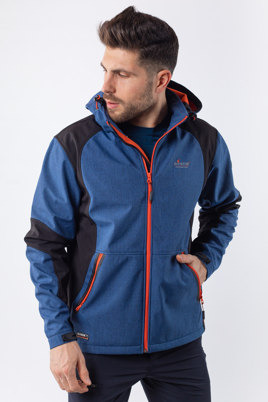 

Ветровка мужская синяя Softshell Avecs 50176/3, Ветровка мужская синяя Softshell Avecs 50176/3 L