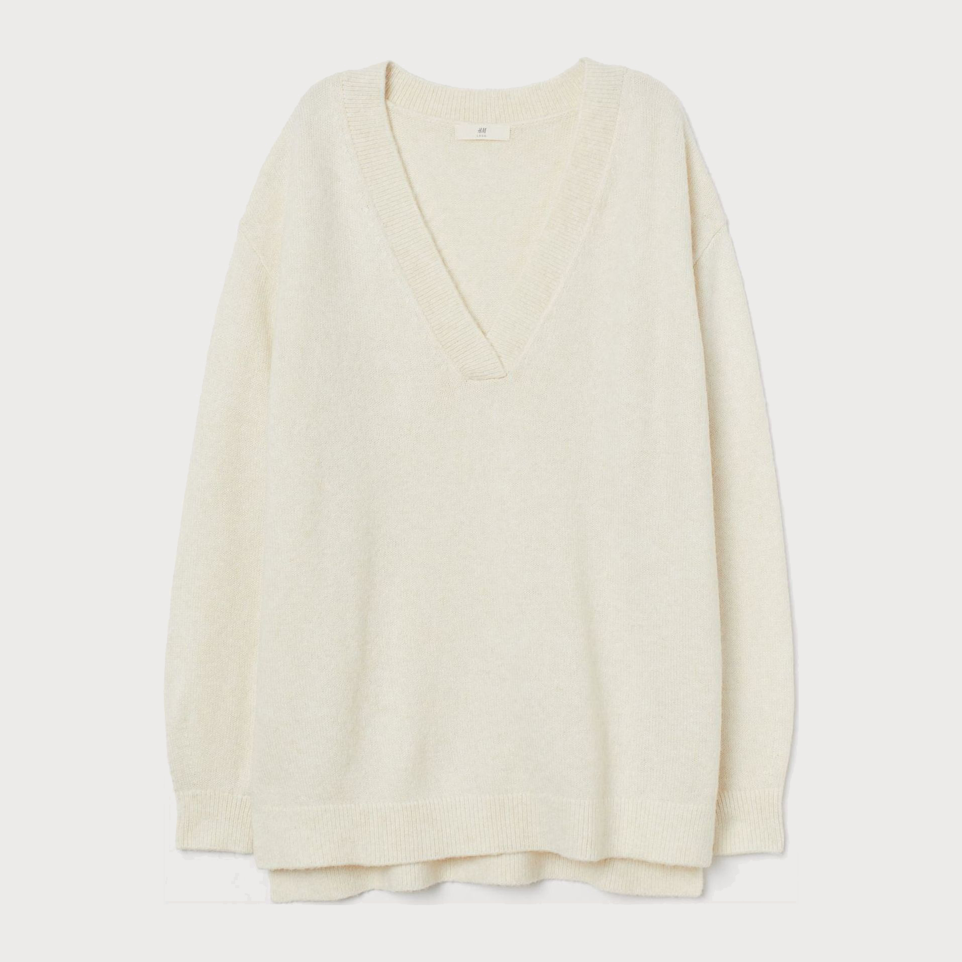 

Пуловер H&M 1708-8247061 M Молочный