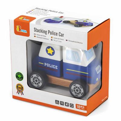 

Развивающая игрушка Viga Toys пирамидка Полицейская машинка (50201FSC)