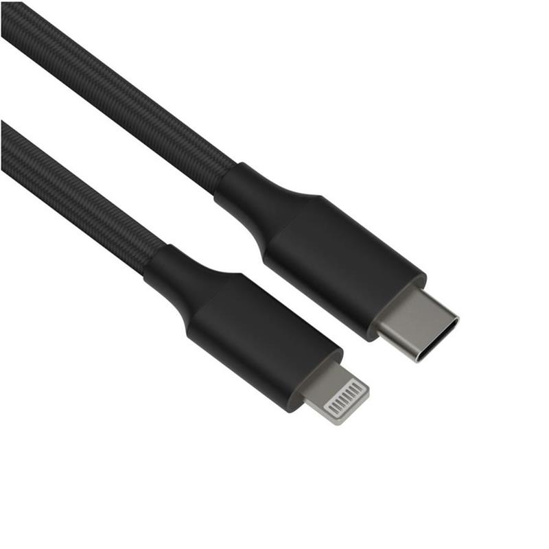 

Кабель HP USB-C - Lightning, PD3.0, 2м, черный (DHC-MF103-2M)