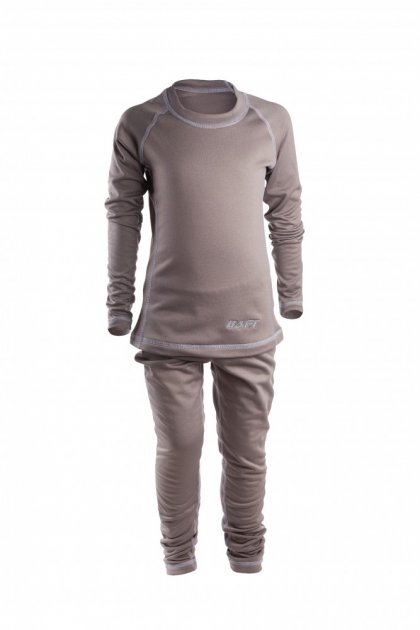 

Термобелье детское микрофлис Baft Everest Kids grey серый рост 134 см