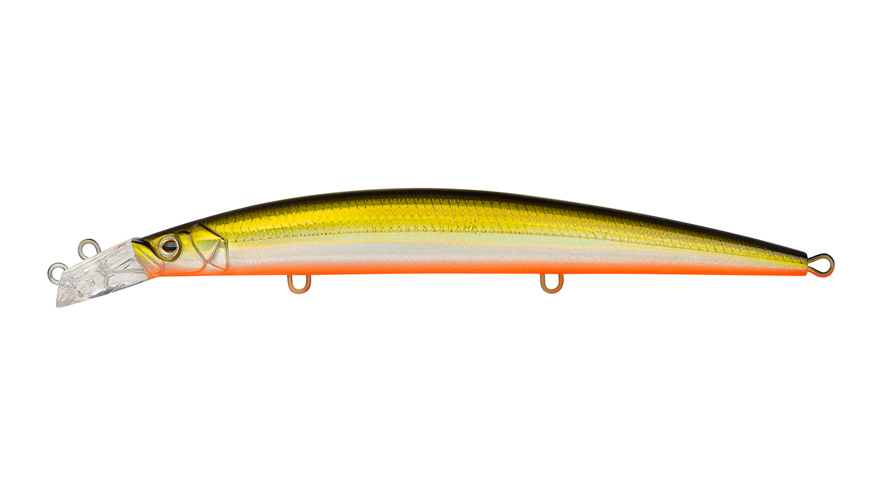 

Воблер Минноу Strike Pro Top Water Minnow 130, 130 мм, 15 гр, Загл. 0,1м.-0,7м., Плавающий, цвет: 612T Natural Shad Silver, (JL-158F#612T) (126326)